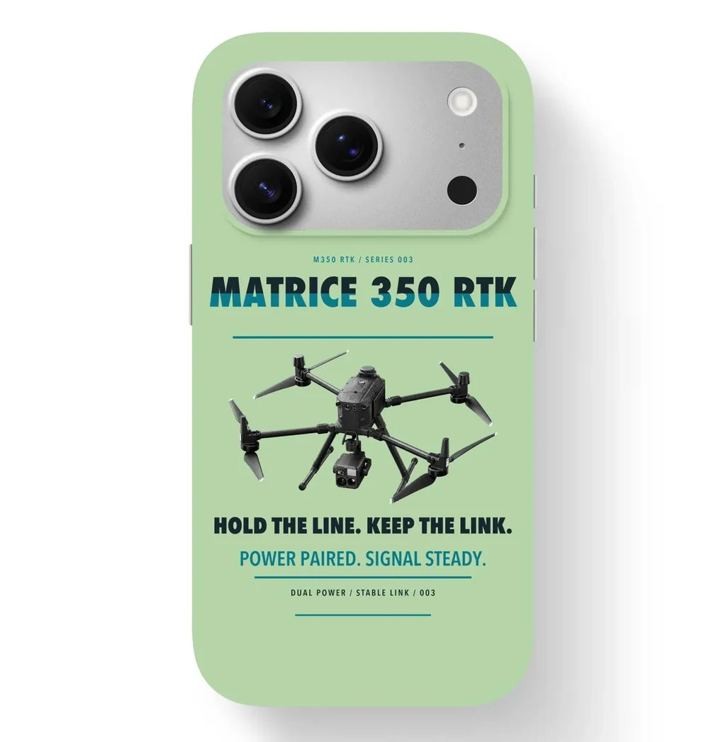 DJI Matrice 350 RTK Case design on light green iphone case