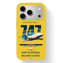 Thumbnail for Boeing 747-400 Dreamlifter design on yellow magsafe iphone case