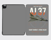 Thumbnail for Saab AJ 37 Viggen design on gray ipad tablet case