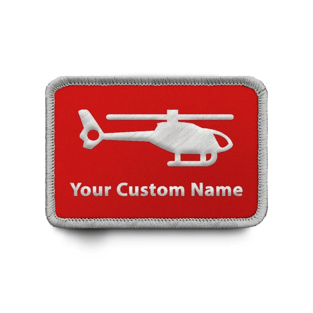 Customisable Helicopter Embroidery Patch - view 11