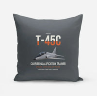 Thumbnail for T-45C Goshawk design on gray pillow