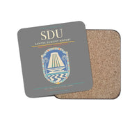 Thumbnail for Santos Dumont Airport (SDU) design on gray 1 piece coaster