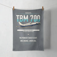 Thumbnail for Socata TBM 700 design on gray towel