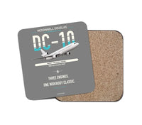 Thumbnail for McDonnell Douglas DC-10 design on gray 1 piece coaster