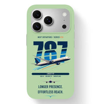Thumbnail for Boeing 787-10 Dreamliner design on light green magsafe iphone case