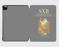 Thumbnail for Strasbourg Airport (SXB) design on gray ipad tablet case