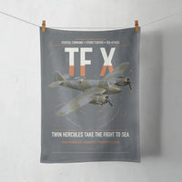 Thumbnail for Bristol Beaufighter TF X design on gray towel