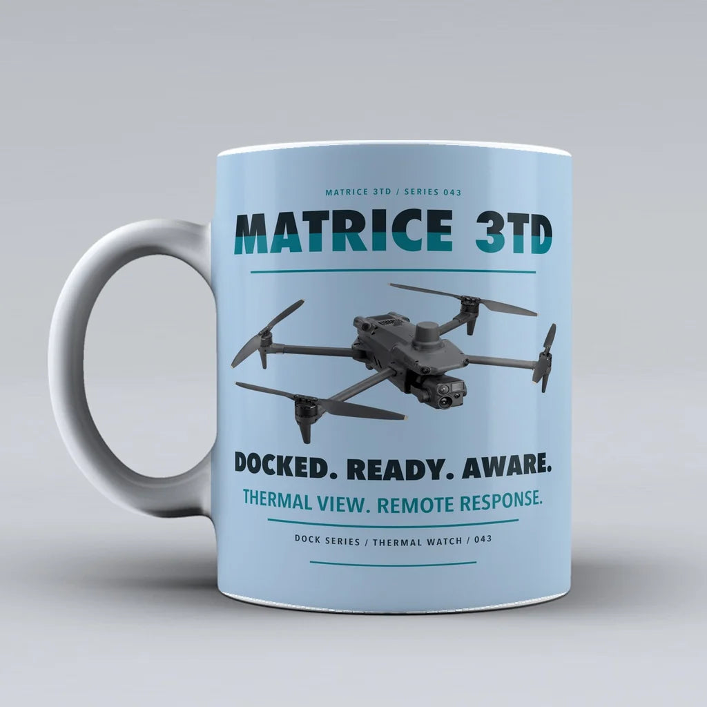 Matrice 3TD Mug design on light blue dji