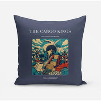 Thumbnail for VINTAGE G4085 - The Cargo Kings - Designed Pillows design on navyblue