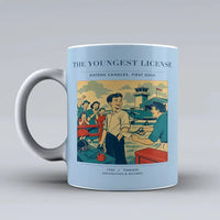 Thumbnail for VINTAGE G4298 - The Youngest License - Ceramic Mug design on lightblue