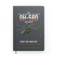 Thumbnail for Bell OH-58D Kiowa Warrior design on gray notebook