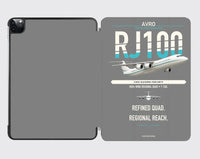 Thumbnail for Avro RJ100 design on gray ipad tablet case
