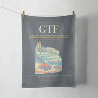 Thumbnail for Great Falls International Airport (GTF) design on gray towel