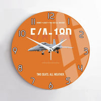 Thumbnail for F-A-18D Hornet Two Seats All Weather design on orange no frame wall clock