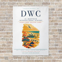Thumbnail for Al Maktoum International Airport DWC vertical canvas print - no frame - white background