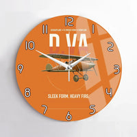 Thumbnail for Albatros D.Va design on orange no frame wall clock