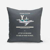 Thumbnail for Cessna Citation X+ design on gray pillow