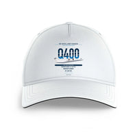 Thumbnail for De Havilland Dash 8-400 design on white printed hat