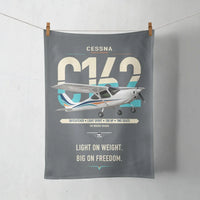 Thumbnail for Cessna 162 Skycatcher design on gray towel