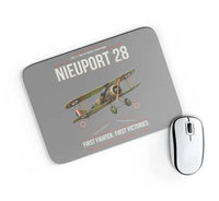 Thumbnail for Nieuport 28C.1 design on gray rectangle mouse pad
