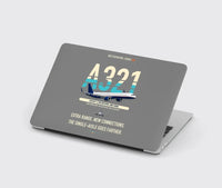 Thumbnail for Airbus A321XLR design on gray MacBook case