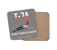 Thumbnail for T-7A Red Hawk design on gray 1 piece coaster