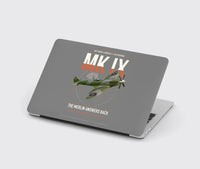 Thumbnail for Supermarine Spitfire Mk IX design on gray MacBook case