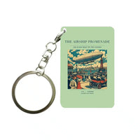 Thumbnail for VINTAGE G4012 - The Airship Promenade - Designed Key Chain design on lightgreen