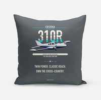 Thumbnail for Cessna 310R design on gray pillow