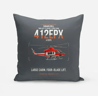 Thumbnail for SUBARU Bell 412EPX design on gray pillow