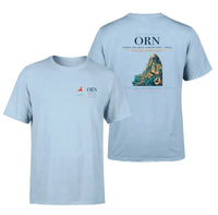 Thumbnail for Ahmed Ben Bella Airport (ORN) design printed on light blue double-side t-shirt