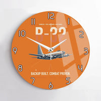 Thumbnail for B-32 Dominator design on orange no frame wall clock