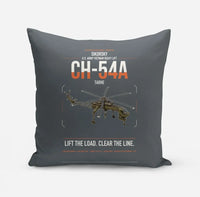 Thumbnail for Sikorsky CH-54A Tarhe design on gray pillow