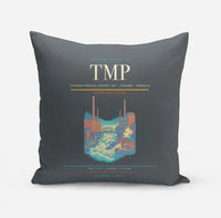Thumbnail for Tampere-Pirkkala Airport (TMP) design on gray pillow