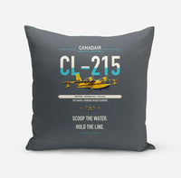 Thumbnail for Canadair CL-215 design on gray pillow
