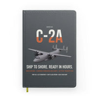 Thumbnail for C-2A Greyhound design on gray notebook