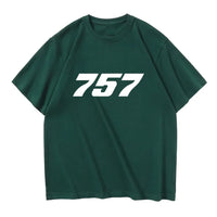 Thumbnail for 757 Flat Text Designed Relax Fit T-Shirts - view 11