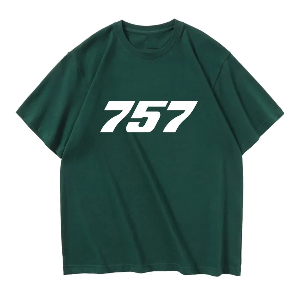 757 Flat Text Designed Relax Fit T-Shirts - view 11