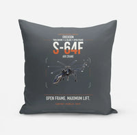 Thumbnail for Erickson S-64F Air Crane design on gray pillow