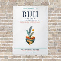 Thumbnail for King Khalid International Airport RUH vertical canvas print - no frame - white background
