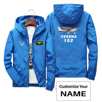 Thumbnail for The Cessna 152 Designed Thin Windbreaker Jackets - view 11