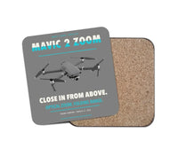 Thumbnail for DJI Mavic 2 Zoom design on gray 1 piece coaster