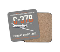 Thumbnail for C-37B Global Command Link design on gray 1 piece coaster
