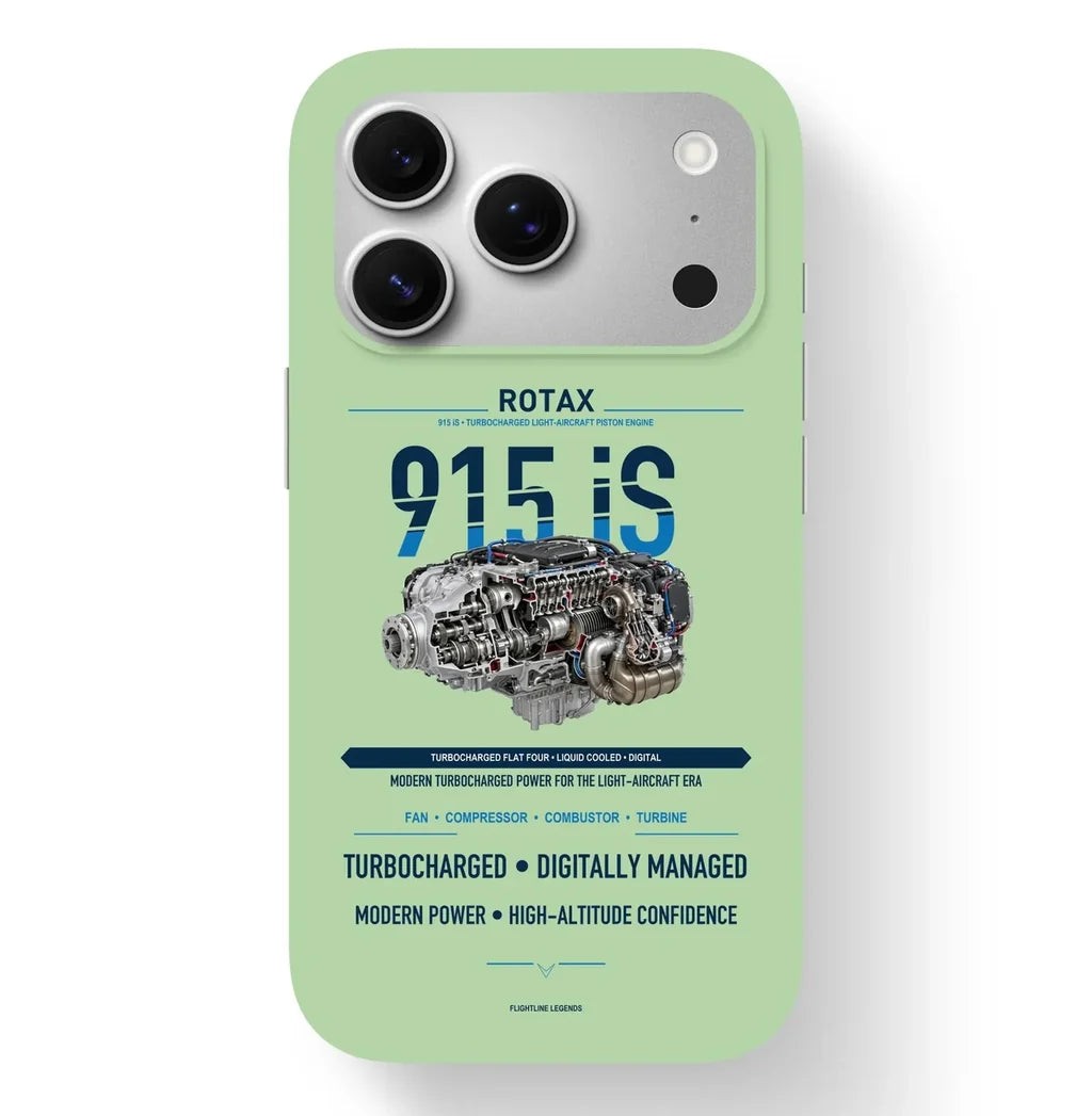 915 iS Case design on light green iphone case