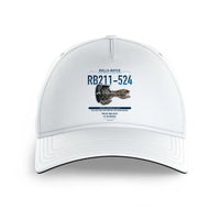 Thumbnail for RB211-524 design on white printed hat