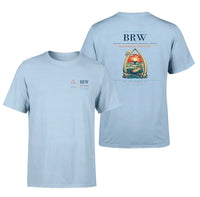 Thumbnail for Wiley Post–Will Rogers Memorial Airport (BRW) design printed on light blue double-side t-shirt