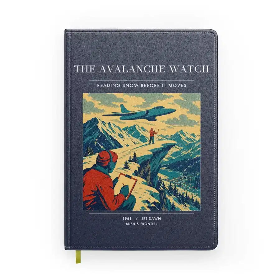 VINTAGE G4344 - The Avalanche Watch - Designed Notebooks design on navyblue