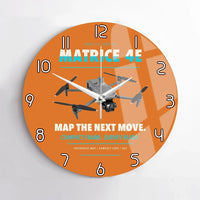 Thumbnail for DJI Matrice 4E design on orange no frame wall clock