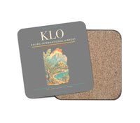 Thumbnail for Kalibo International Airport (KLO) design on gray 1 piece coaster