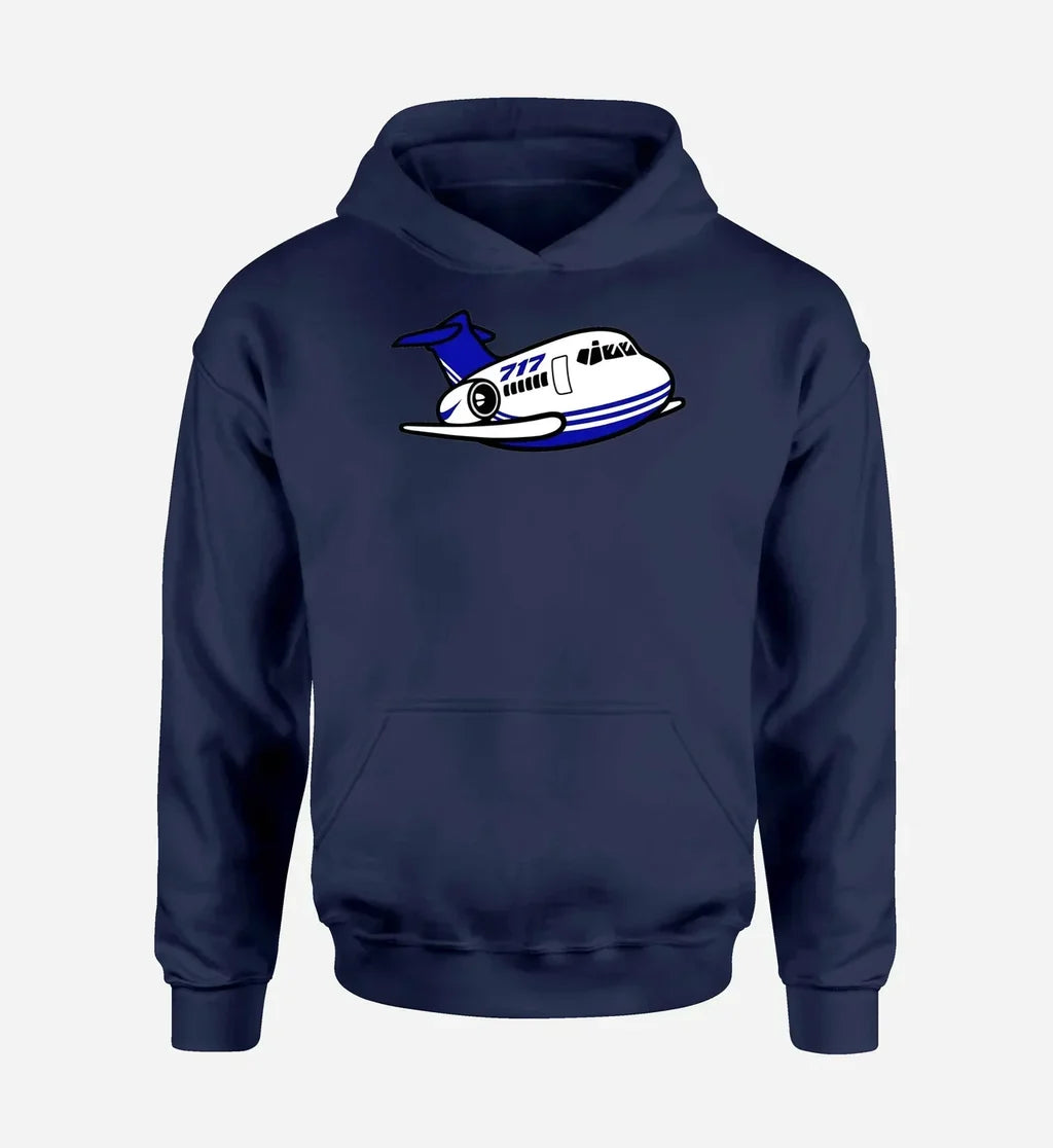 Cartoon Boeing 717 - Navy Blue